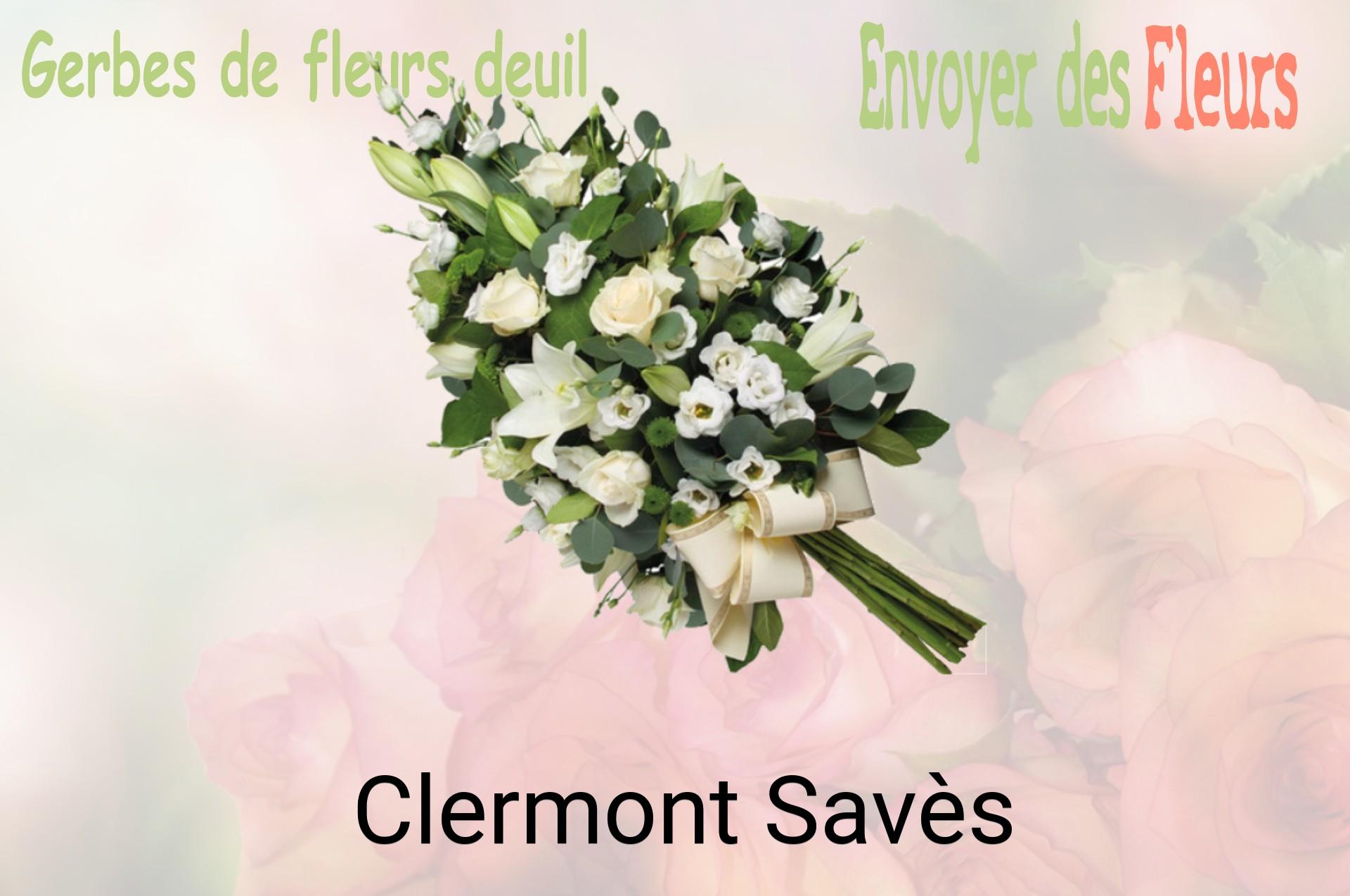 Gerbe de fleurs de deuil livrée à Clermont-Savès